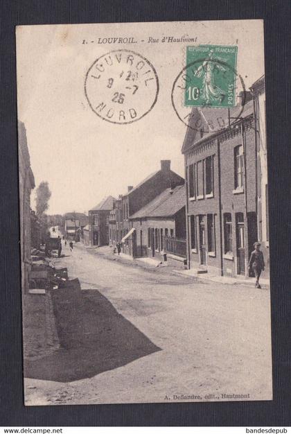 Louvroil (59) Rue d' Hautmont (Ed. Deflandre  52843 )