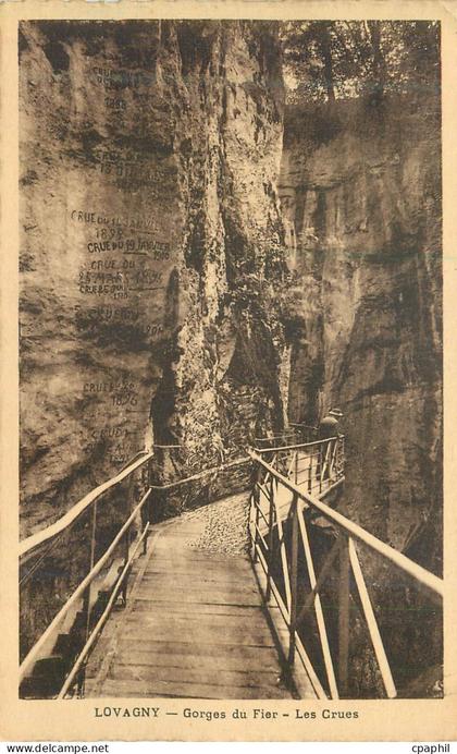 CPA Lovagny Gorges du Fier Les Crues