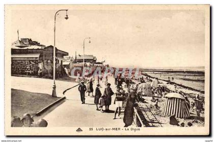 CPA Luc sur Mer La digue