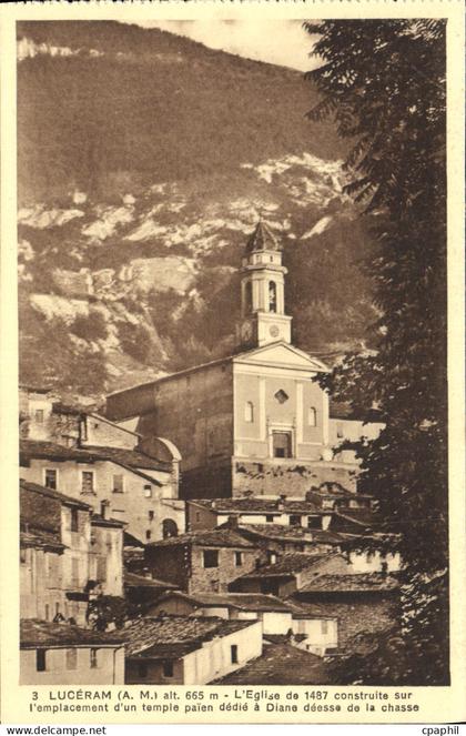 CPA Luceram L'eglise