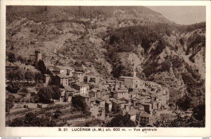 CPA Luceram Vue Generale