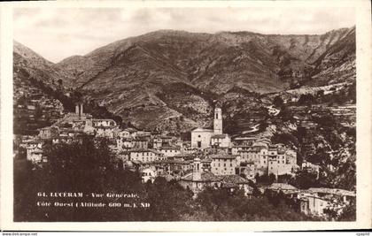 CPA Luceram Vue Generale Cote Ouest