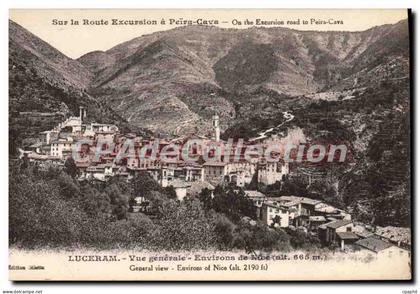CPA Luceram Vue generale Environs de Nice