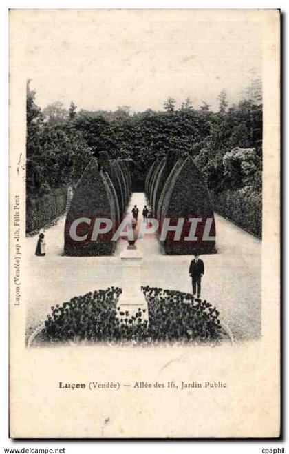CPA Lucon Allee des Ifs Jardin public