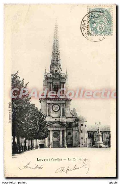 CPA Lucon (Vendee) La Cathedrale
