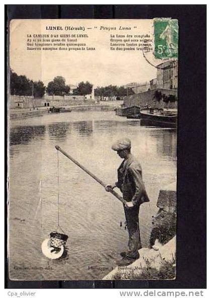 34 LUNEL Types, Pesqua Luna, Chanson des Gens de Lunel, ed Combes, 1912