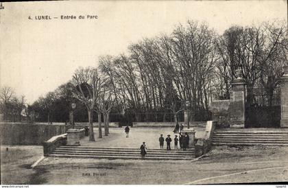 CPA Lunel Entree Du Parc