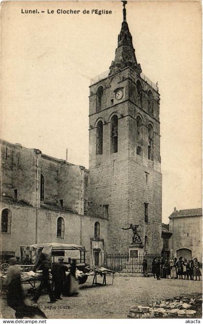 CPA LUNEL - Le Clocher de l'Église (357187)