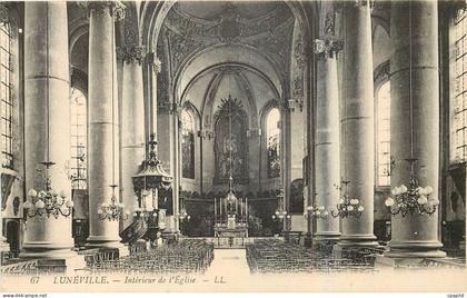 CPA Luneville Interieur de l'Eglise