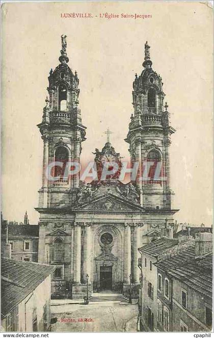 CPA Luneville l'Eglise Saint Jacques