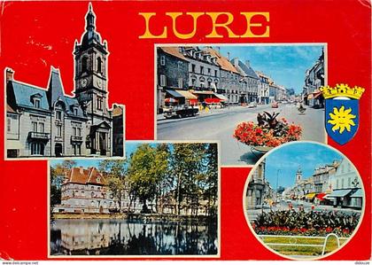 Carte Postale - 70 - Lure - Multivues - Blasons - Automobiles - Flamme Postale de Lure - CPM - Voir Scans Recto-Verso -