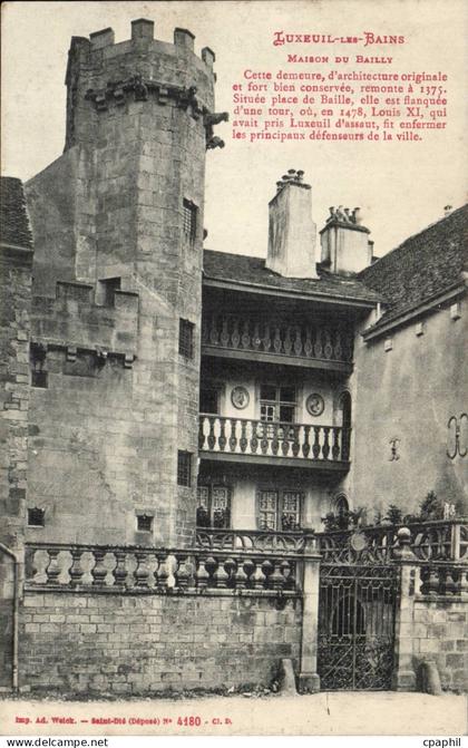 Luxeuil les Bains - Maison du Bailly CPA