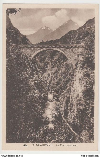 (81071) AK Luz-Saint-Sauveur, Pont Napoléon, vor 1945