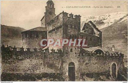 CPA Luz Saint Sauveur Eglise des Templiers