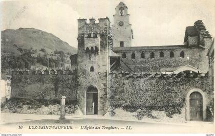 CPA Luz Saint Sauveur l'eglise des Templiers