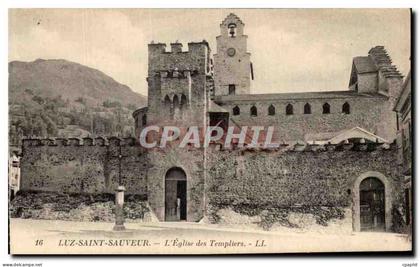 CPA Luz Saint Sauveur l'Eglise des Templiers