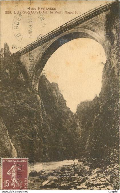 CPA Luz Saint Sauveur Le Pont Napoleon