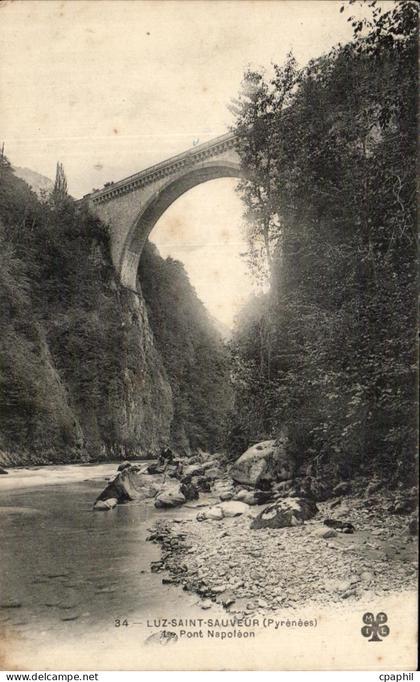 CPA Luz Saint Sauveur Pont Napoleon