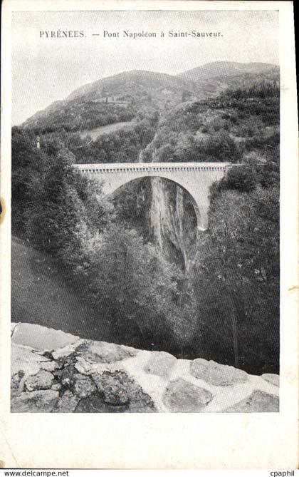 CPA Pyrenees Pont Napoleon a Saint Sauveur