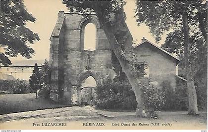 CPA Près Luzarches - Hérivaux côté Ouest des Ruines XIIIe siècle