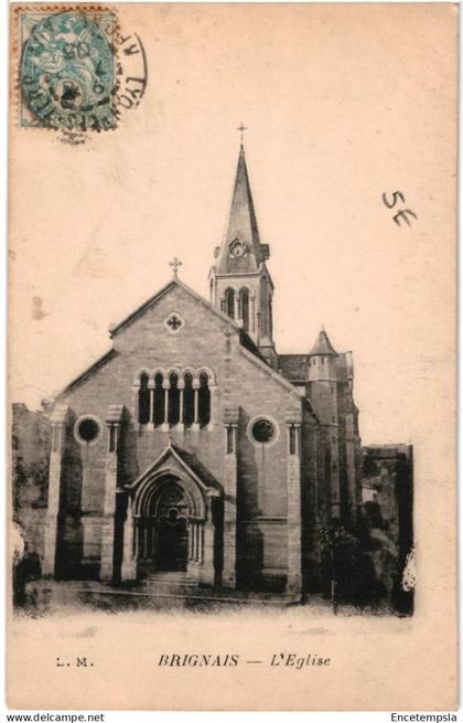 CPA   Carte Postale France  Brignais L'église 1909  VM107506