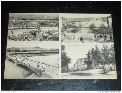 LYON - CARTE MULTIVUES 4 VUES DIFFERENTES (4) - 69 RHONE (P)