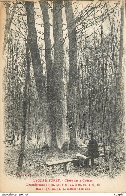 CPA Lyons la foret cepee des 4 chenes