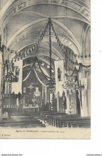 Haute savoie : MAGLAND  :  église  confirmation
