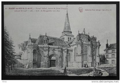 95 Magny-en-Vexin eglise lithographie    D95D  K95355K  C95355C RH024828