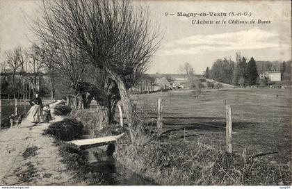 Magny en Vexin CPA L'aubette et le chateau de Boves