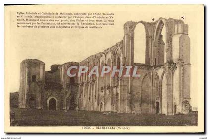 CPA Maillezais Vendee Eglise Abbatiale de Maillezais
