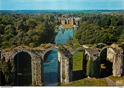 CPM Maintenon Le Chateau L Aqueduc Vue d avion