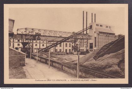 FRANCE, Vintage postcard, Maisons-Alfort, Fould-Springer factory