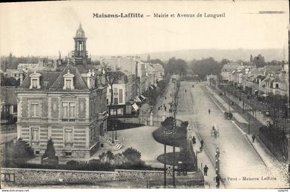 CPA Maisons Laffitte Mairie Et Avenue De Longueil