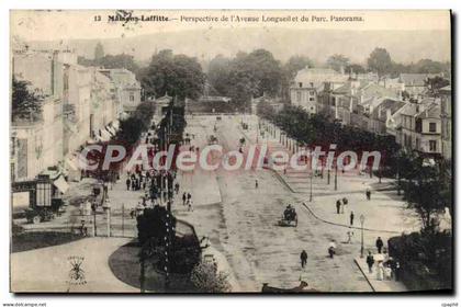 CPA Maisons Laffitte Perspective De I'Avenue Longueil Et Du Parc Panorama