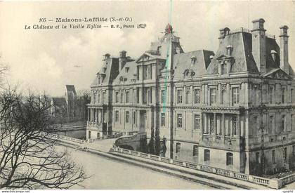 CPA Maisons Laffitte S et O Le Chateau et la Vieille Eglise