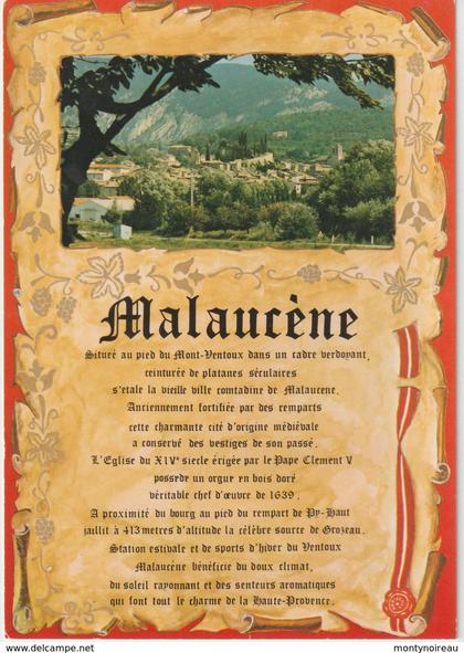 Vaucluse : MALAUCENE  : vue