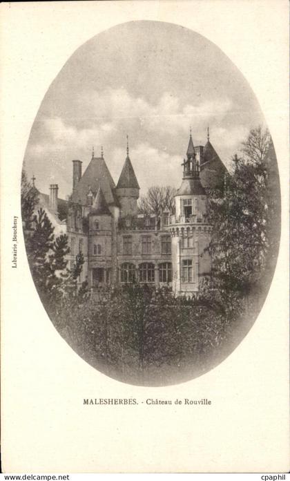 CPA Malesherbes Chateau De Rouville
