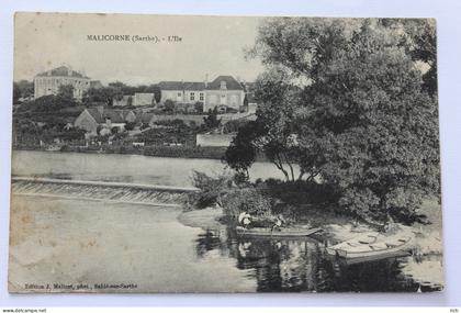CPA [72] Sarthe >  Malicorne sur Sarthe - l'Ile