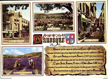CPM Paysages de France Manosque Alpes de Haute Provence