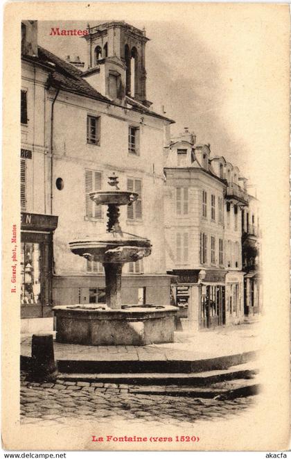 CPA MANTES-la-JOLIE Fontaine (1411632)