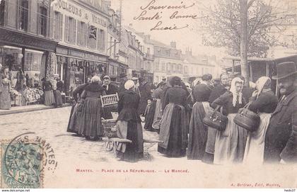 Mantes - le marché