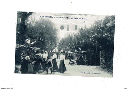 MARENNES JARDIN PUBLIC UN JOUR DE FETE
