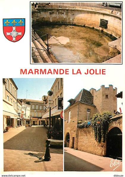 Carte Postale - 47 - Marmande - Multivues - Blasons - Flamme Postale de Marmande - CPM - Voir Scans Recto-Verso - Poscar