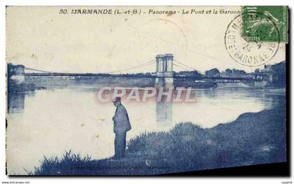 CPA Marmande Panorama Le Pont Et la Garonne