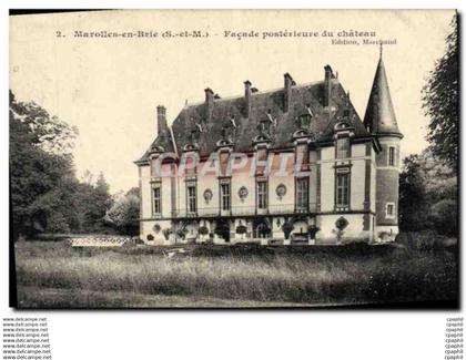 CPA Marolles En Brie Facade Posterieure Du Chateau