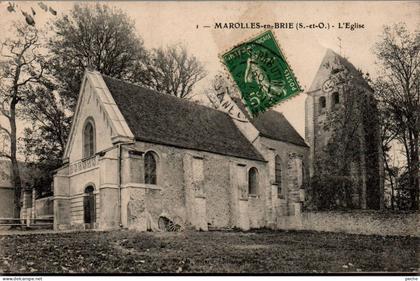 N°4851 W -cpa Marolles en Brie -l'église-