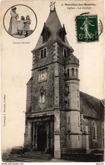 CPA MAROLLES-les-BRAULTS Eglise FRANCE (1433715)