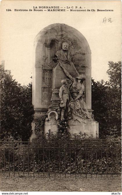 CPA Env. de ROUEN-MAROMME-Monument de Ch.Besselievre (349191)