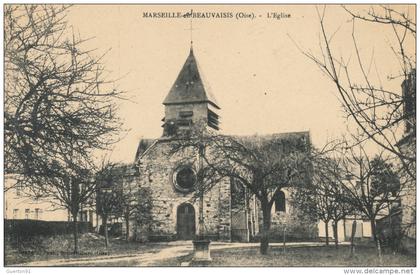 ( CPA 60 )  MARSEILLE-EN-BEAUVAISIS  /  L' Église  -